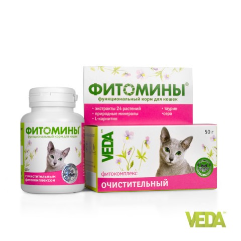 Mineralno-vitaminski preparat FITOMINI tablete za detoksikaciju mačaka 